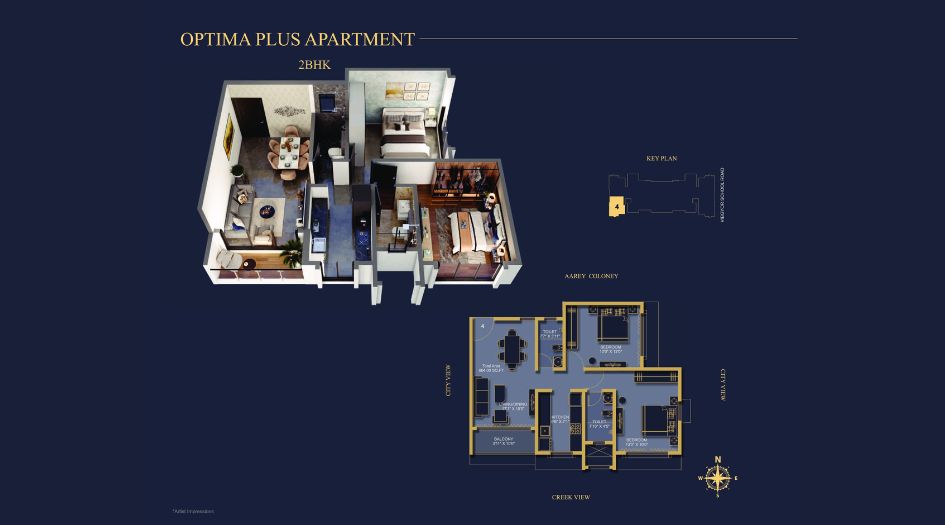 Embassy-Marquis-Residences-Floor-Plan-2 BHK